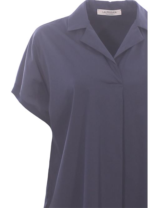 Cotton dress with knitted edges LA FILERIA | 72273/54319598